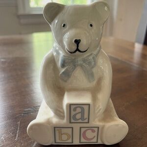Tall Belleek ABC Bear